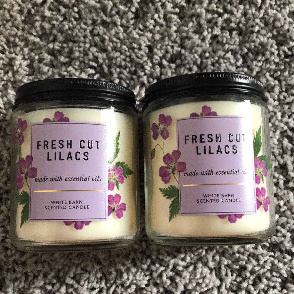 Brandnew one wick candles(2pcs)